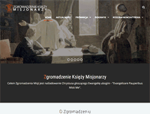 Tablet Screenshot of misjonarze.pl